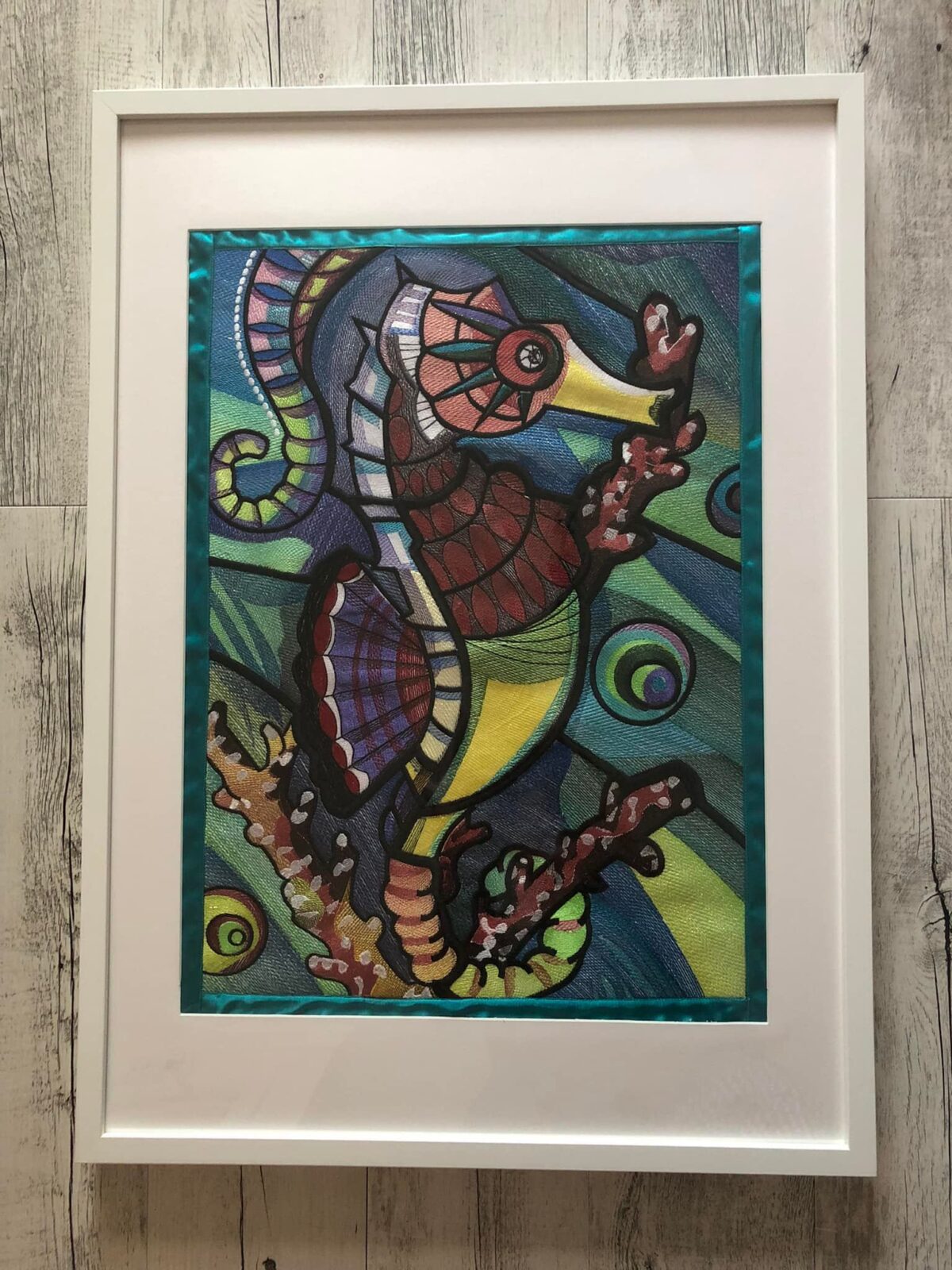 Christine’s  Ching Chou’s Stained Glass Seahorse